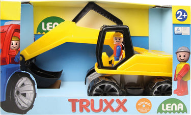 Lena graafmachine truxx jongens 38,1 x 16,5 cm geel zwart