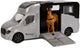 Kids globe die-cast paardentruck met licht en geluid grijs