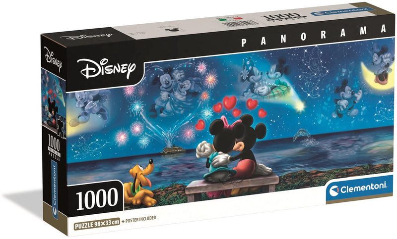 Load image into Gallery viewer, Clementoni legpuzzel mickey en minnie panorama - 1000st.
