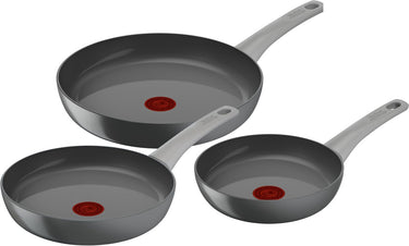 Tefal renew on - koekenpannenset - ø20 ø24 ø28 cm - pfas-vrij - keramisch - geschikt voor inductie
