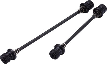 Bbb cycling quick release set wheelfixed - lichtgewicht snelspanners fiets - voor- en achterwiel - aluminium - 100mm 135mm - bqr-03