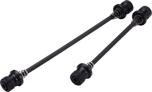 Bbb cycling quick release set wheelfixed - lichtgewicht snelspanners fiets - voor- en achterwiel - aluminium - 100mm 135mm - bqr-03