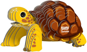 Eugy 3d puzzel - schildpad - wilde dieren - duurzaam - verzamel ze allemaal - 6 jaar