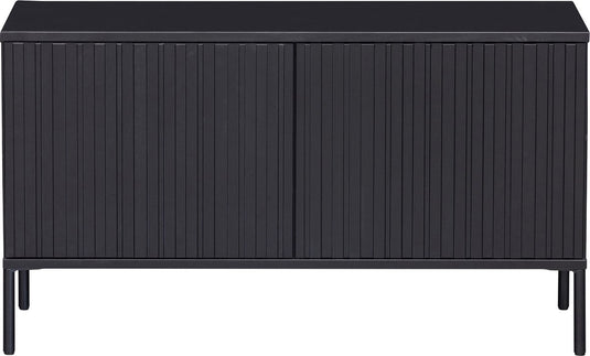 Woood new gravure tv meubel - grenen - zwart - 56x100x44