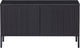 Woood new gravure tv meubel - grenen - zwart - 56x100x44