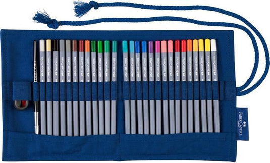 Faber-castell kleurpotlood aquarel - goldfaber - roletui 29-delig - fc-114652