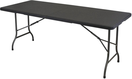 Eurotrail pavilion tafel rattan design - zwart