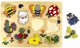 Playwood houten noppen puzzel dieren 10 stuks