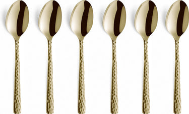 Amefa felicity - champagne - 6 theelepels - 6 koffielepels - vaatwasmachinebestendig