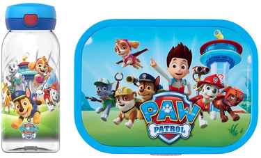 Mepal lunchset (drinkfles met flipdop lunchbox) campus - 600 + 750 ml - broodtrommel en drinkbeker voor kinderen - bento box - drinkfles met flipdop - paw patrol pups