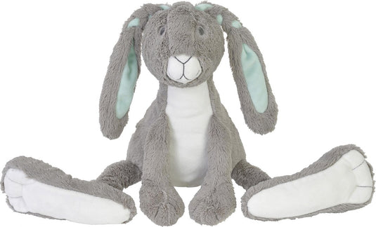 Happy horse konijn twine knuffel 42cm - grijs - baby knuffel