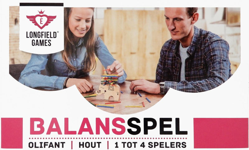 Load image into Gallery viewer, Longfield houten balans spel olifant
