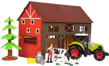 Toi-toys ackers ville boerderij met tractor licht en geluid speelset, 12dlg.