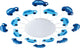 Eglo viki 1 plafond- en wandlamp - e27 - ø 63 cm - blauw wit - auto thema
