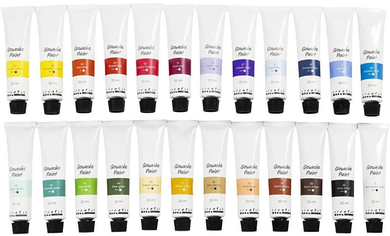 Load image into Gallery viewer, Creativ company gouacheverf diverse kleuren - 24x20ml.

