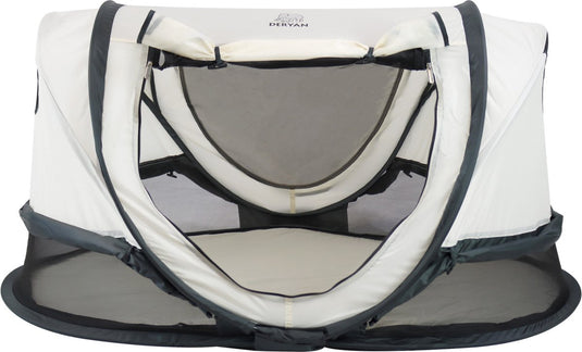 Deryan shane luxe 2026 campingbedje - baby tent - anti-uv 50+ - peuterbed - cream