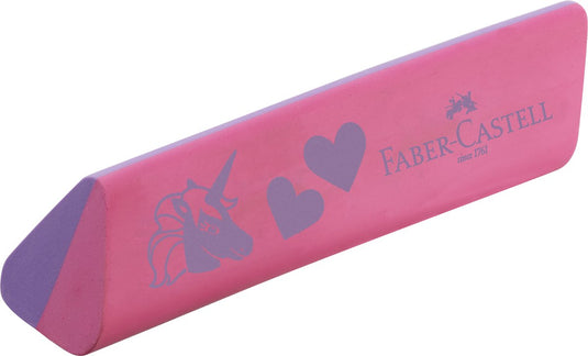 Faber-castell gum faber castell unicorn roze stof- en pvc vrij - fc-188751