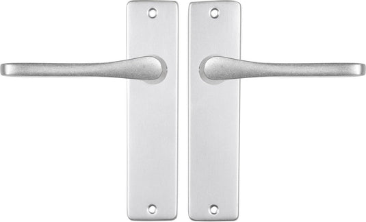 Starx deurklink aluminium â€“ deurbeslag â€“ deurkruk met schild â€“ deurklink vlinder - 43 x 180 mm â€“ ã˜ 18 mm