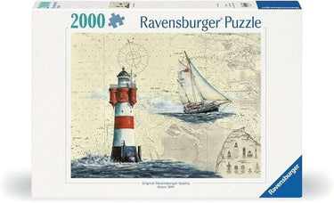 Ravensburger puzzel romantische vuurtoren - legpuzzel - 2000 stukjes