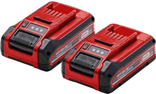 Einhell twinpack 4.0 ah plus accu - power x-change - 18 v li-ion - 2x 4.0 ah accu - max. vermogen: 900 w - active accu management systeem