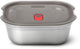 Black blum black+blum steel food box medium - meal prep - 190x143x73mm - grijs rood