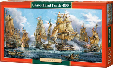 Castorland naval battle – puzzel – 4.000 stukjes – satijnen afwerking – perfecte pasvorm – europese kwaliteit