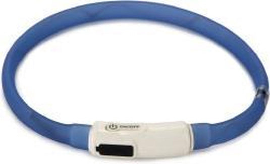 Beeztees safety gear dogini - hondenhalsband - usb - blauw - 35x1 cm