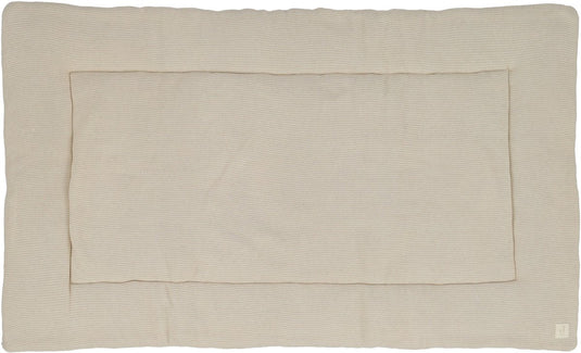 Jollein tweeling boxkleed - basic knit - 71 x 122 cm - oatmeal