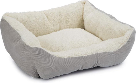 Beeztees mogina - kattenmand - pluche - grijs - 45x37x18 cm