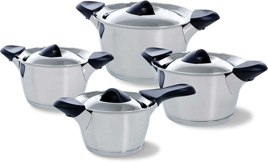 Bk q-linair classic pottenset - 4 delig - veilig afgietsysteem