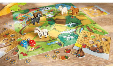 Haba speelgoed | wooden toys - !!! spiel - clippety-clop! (duits) = frans 5445 - nede