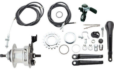 Versnellingsnaaf 3 speed Sturmey Archer Summit X-RD3 trommelrem - high polish aluminium