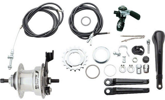 Versnellingsnaaf 3 speed Sturmey Archer Summit X-RD3 trommelrem - high polish aluminium