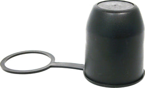 Carpoint trekhaakdop met ring – rubber – zwart – universeel – bescherming tegen vuil – compact design