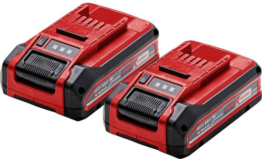 Einhell twinpack 3.0 ah plus accu - power x-change - 18 v li-ion - 2x 3.0 ah accu - max. vermogen: 900 w - active accu management systeem