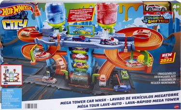 Hot wheels city mega autowasserette - speelgoedvoertuig