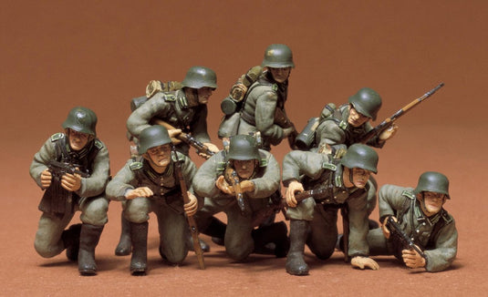Tamiya german tank grenadiers (8 figures) - scale 1 35 - - tam35061