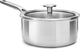 Kitchenaid multi-ply rvs steelpan - ø18 cm - 2,1l - met glazen deksel - inductie - pfas-vrij