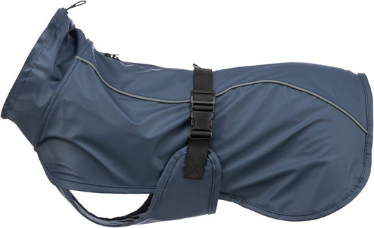 Trixie be nordic regenjas voor honden - husum blauw - ruglengte 62 cm - xxxl