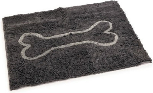 Dog gone smart dirty dog droogloopmat hond - dierenmat - grijs - 88 x 68 cm