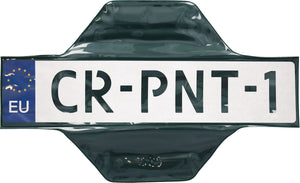 Carpoint magnetische kentekenplaathoes – 52x11 cm – transparant – tijdelijke bevestiging – herbruikbaar