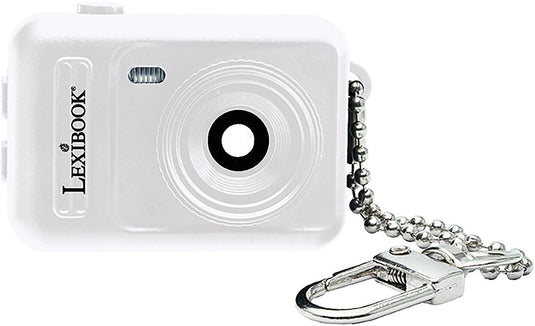 Lexibook sleutelhanger miniatuur digitale camera wit met ingebouwd flashgeheugen