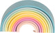 Dëna * siliconen speelset set 10 i regenboog pastel