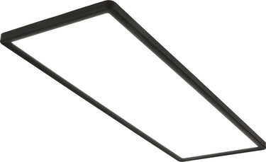 Briloner slim - led plafonniere - plafondlamp - paneel ultraplat - 4.000 k neutraal wit licht - 58x20x3cm (lxbxh) - zwart