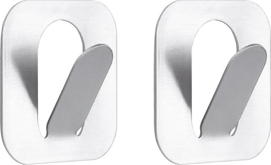 Tiger - handdoekhaak paperclip - 2 stuks - rvs geborsteld