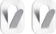 Tiger - handdoekhaak paperclip - 2 stuks - rvs geborsteld