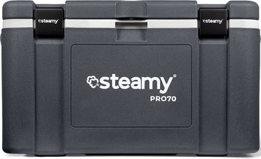 Steamy pro 70 - grote koelbox - extra goed geïsoleerd - 70 liter - grijs