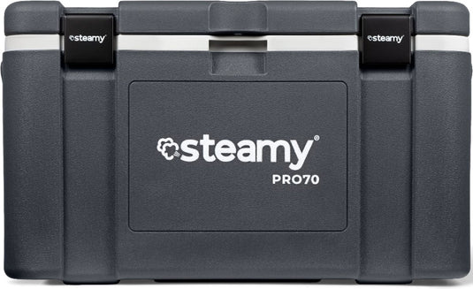 Steamy pro 70 - grote koelbox - extra goed geïsoleerd - 70 liter - grijs