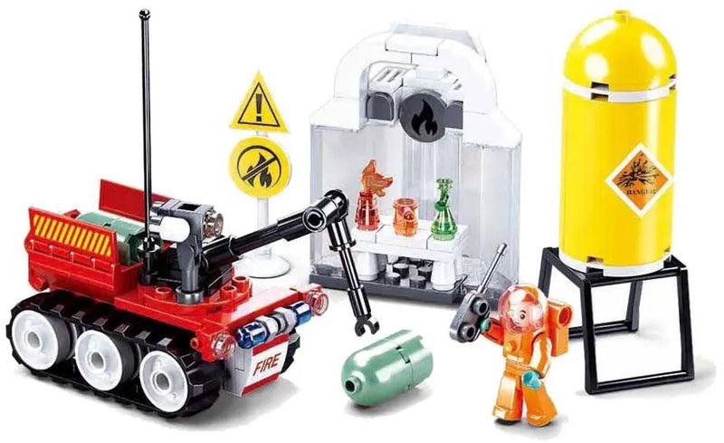 Load image into Gallery viewer, Sluban brandweer robot oefening - 130dlg.
