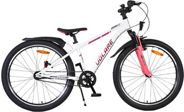 Volare xc race kinderfiets - 24 inch - wit roze - nexus 3